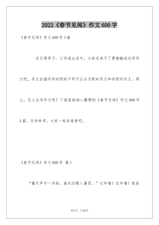 2024《春节见闻》作文600字_7