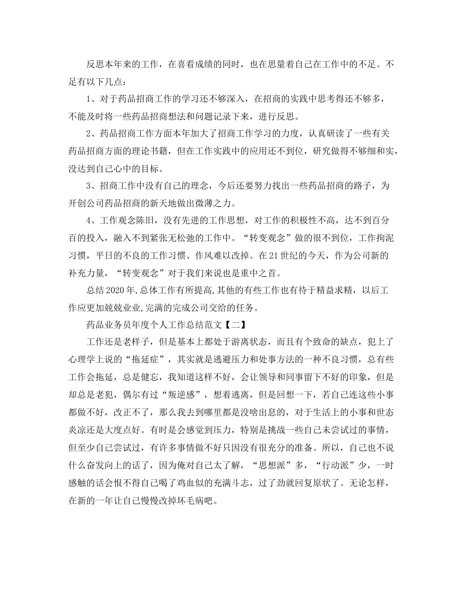 业务员年度个人工作总结范文2_第2页