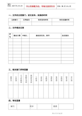 营销部人员管理作业指南