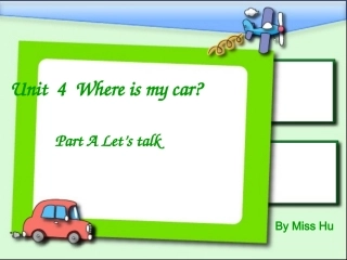 新版PEP三年级下U4whereismycar