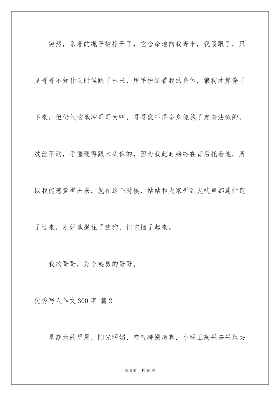 2024优秀写人作文300字_310_第3页
