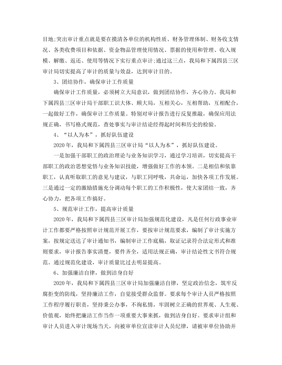 事业单位审计处年终总结_第3页