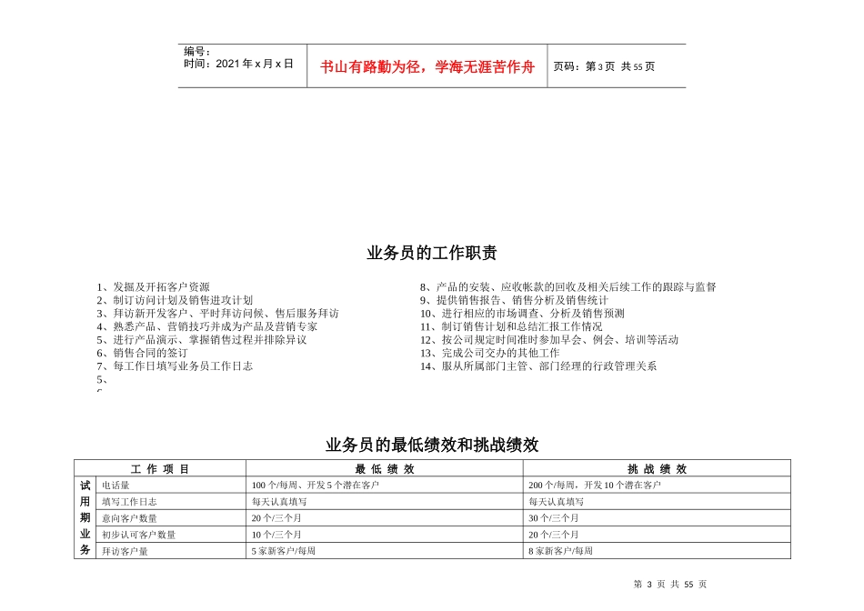 销售客户经理工作手册_第3页
