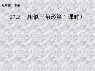 相似三角形（第课时） 
