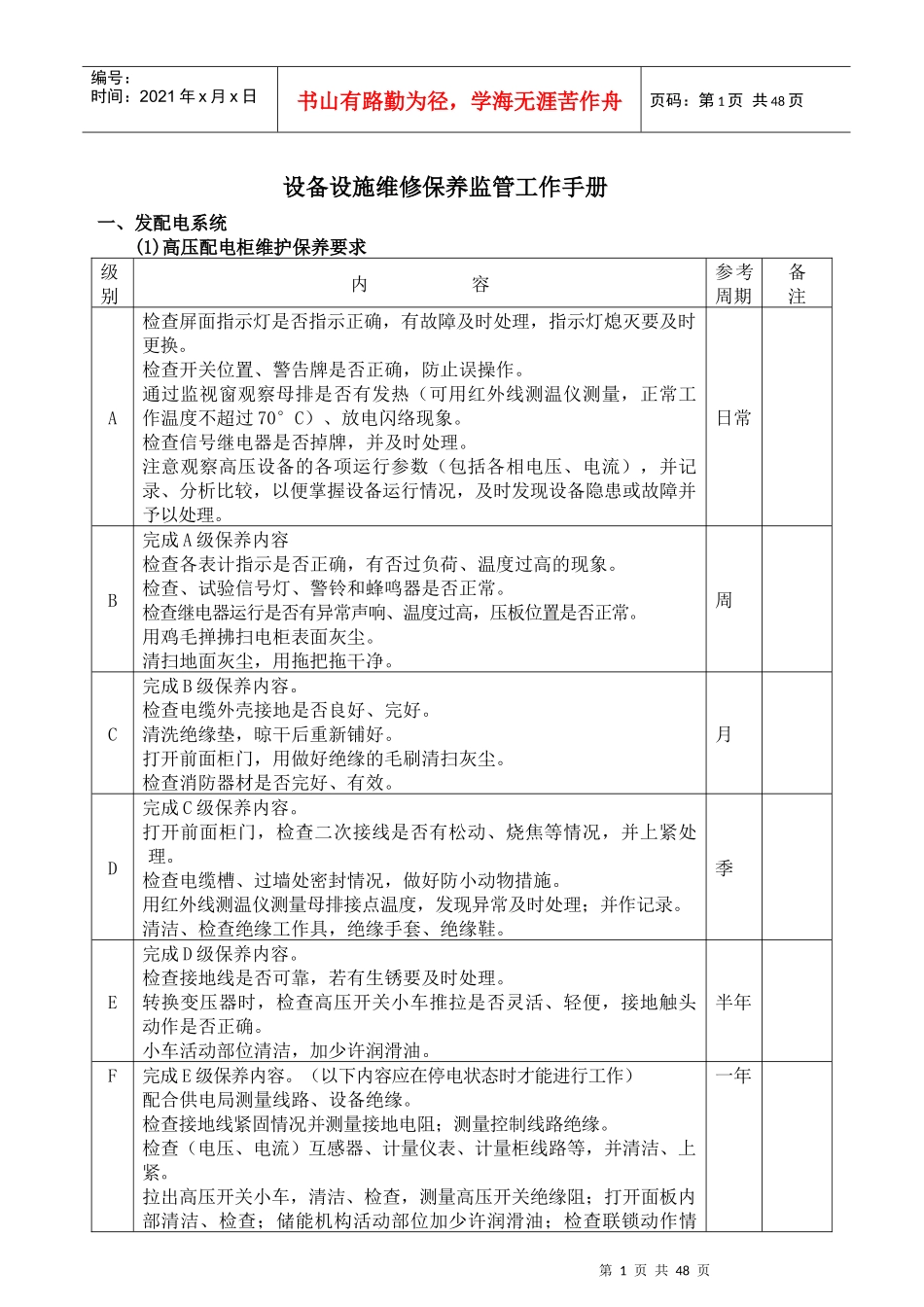 空调设备设施维修保养监管工作手册--huangzhan1978_第1页
