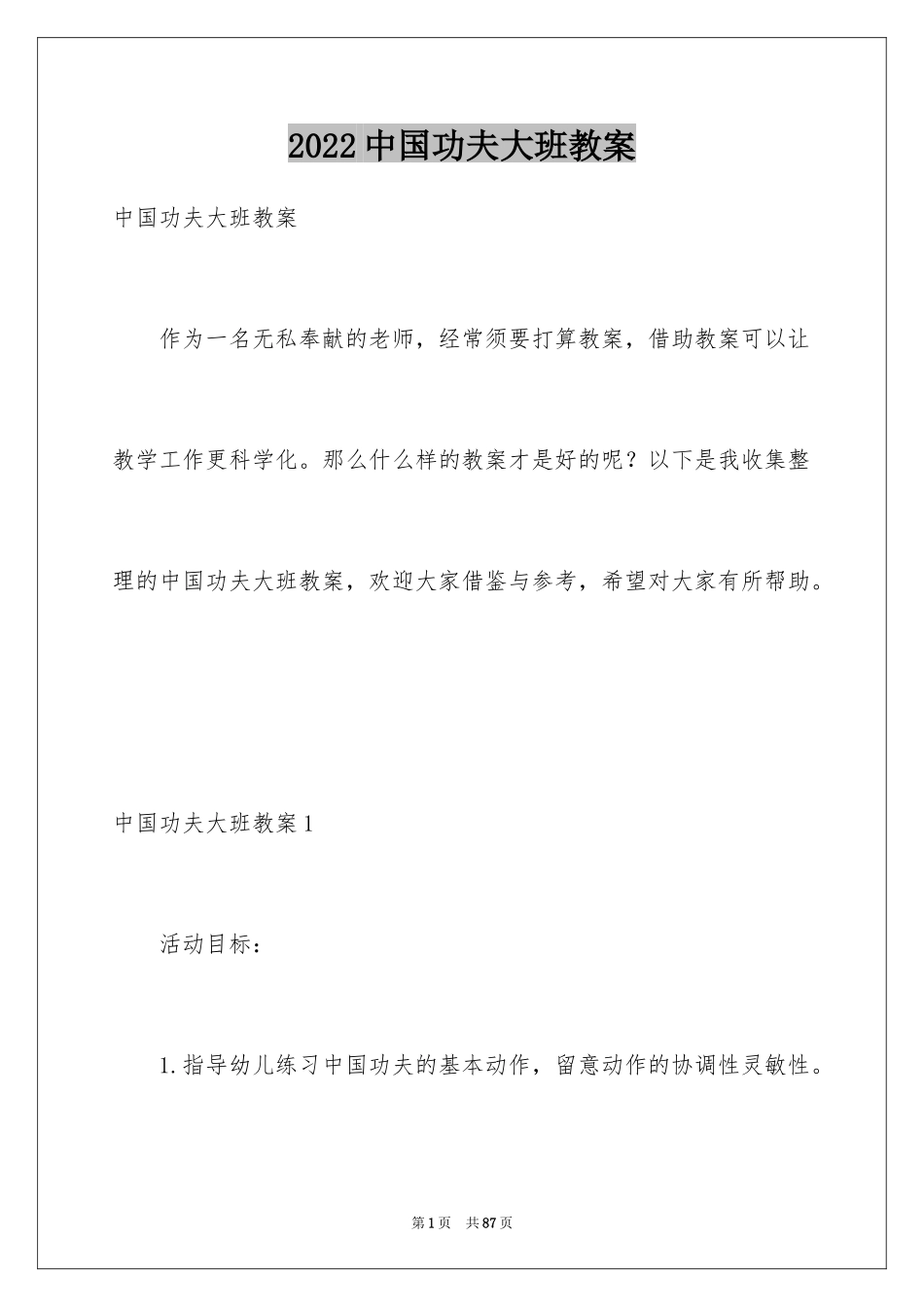 2024中国功夫大班教案_1_第1页