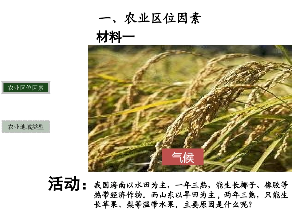 《农业区位因素与农业地域类型》课件_第3页
