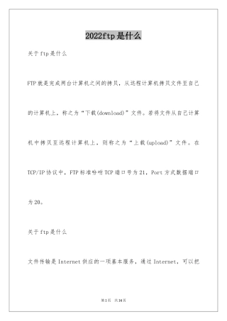 2024ftp是什么