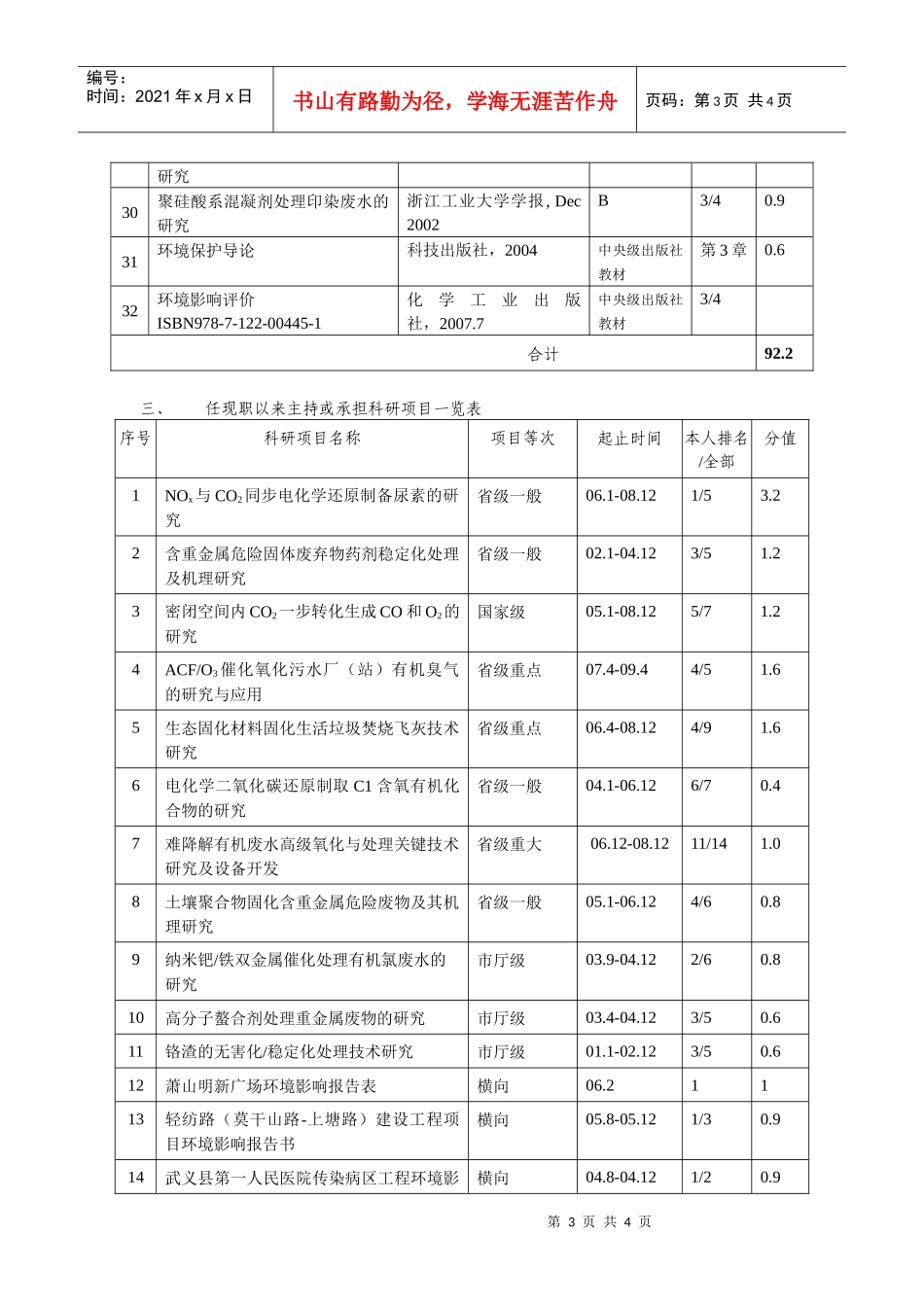 浙江工业大学申报教授人员业绩量化考核表_第3页