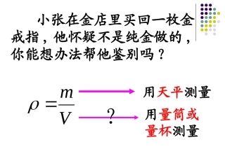 测量物质的密度