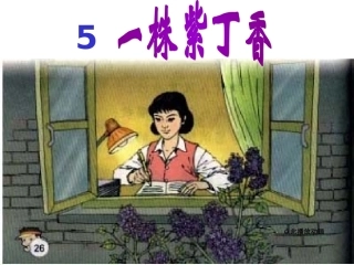 一株紫丁香PPT精品课件