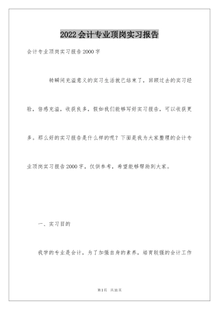2024会计专业顶岗实习报告_1