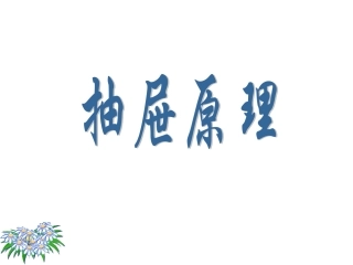 《抽屉原理》