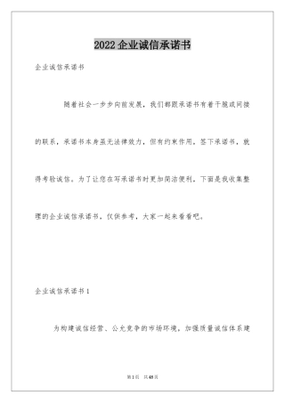 2024企业诚信承诺书_42