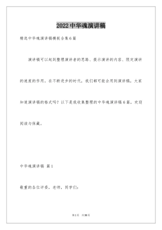 2024中华魂演讲稿_765