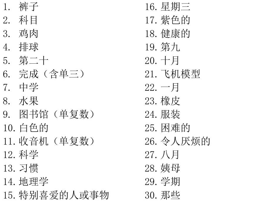 第八周单词检测_第2页