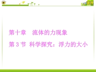 科学探究：浮力的大小新授课第课时