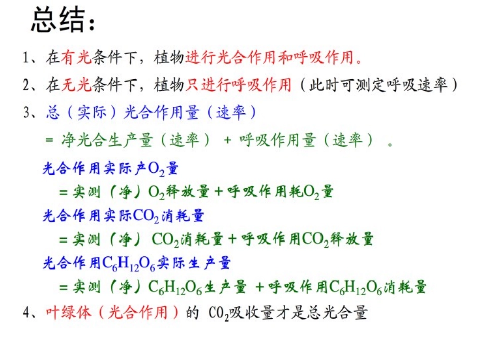 光合作用和细胞呼吸2_第2页