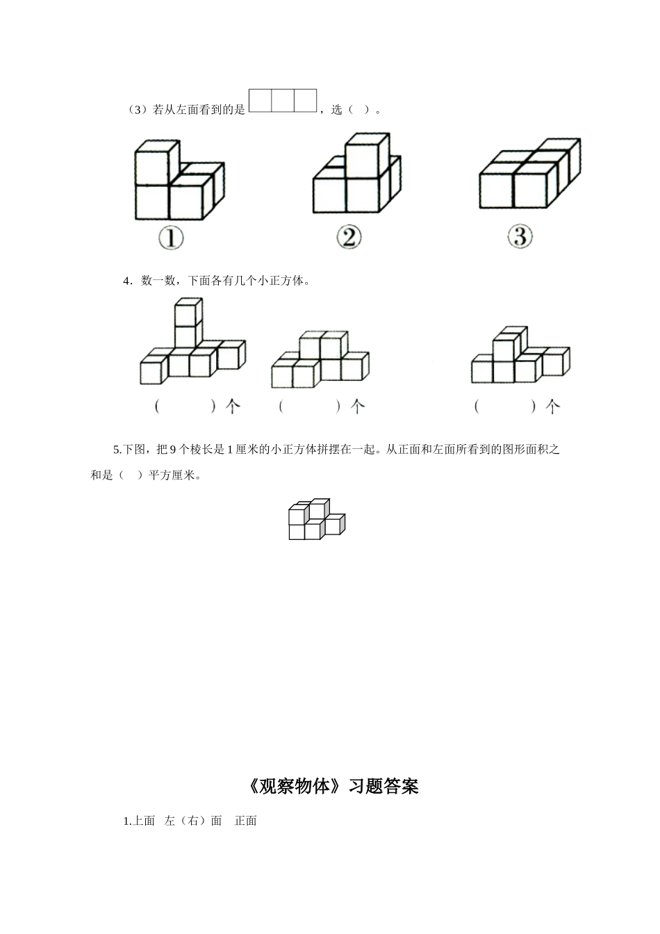 《观察物体》习题_第2页