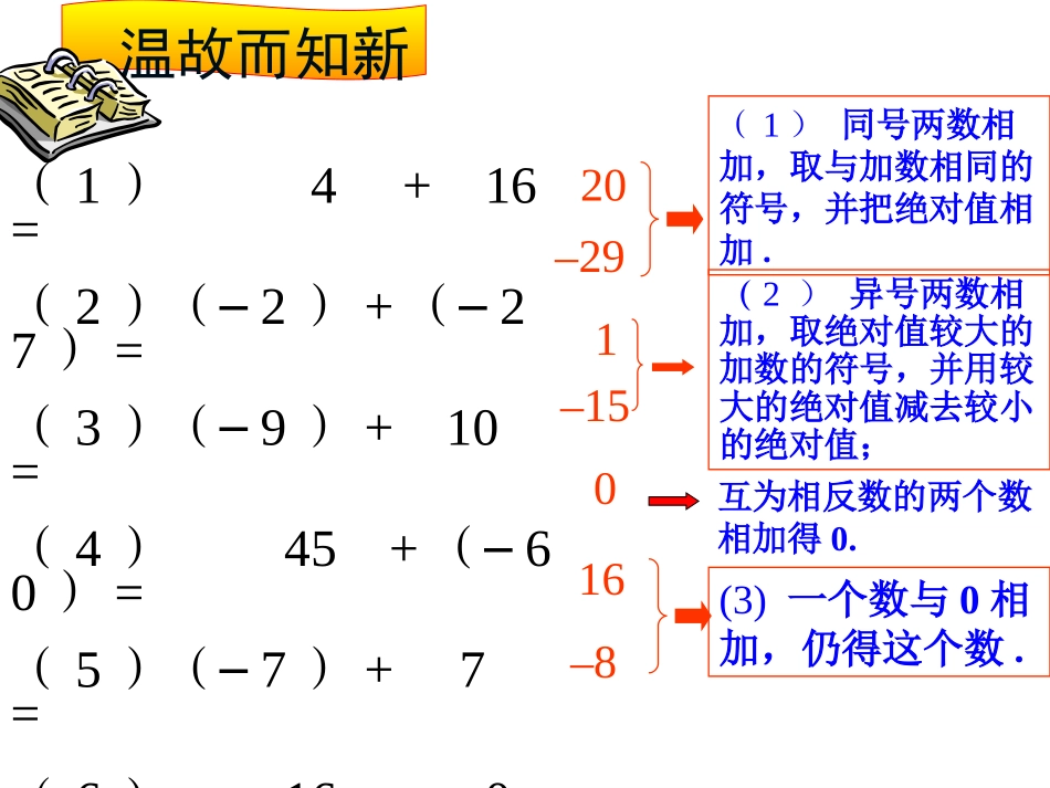 有理数的减法 _第2页