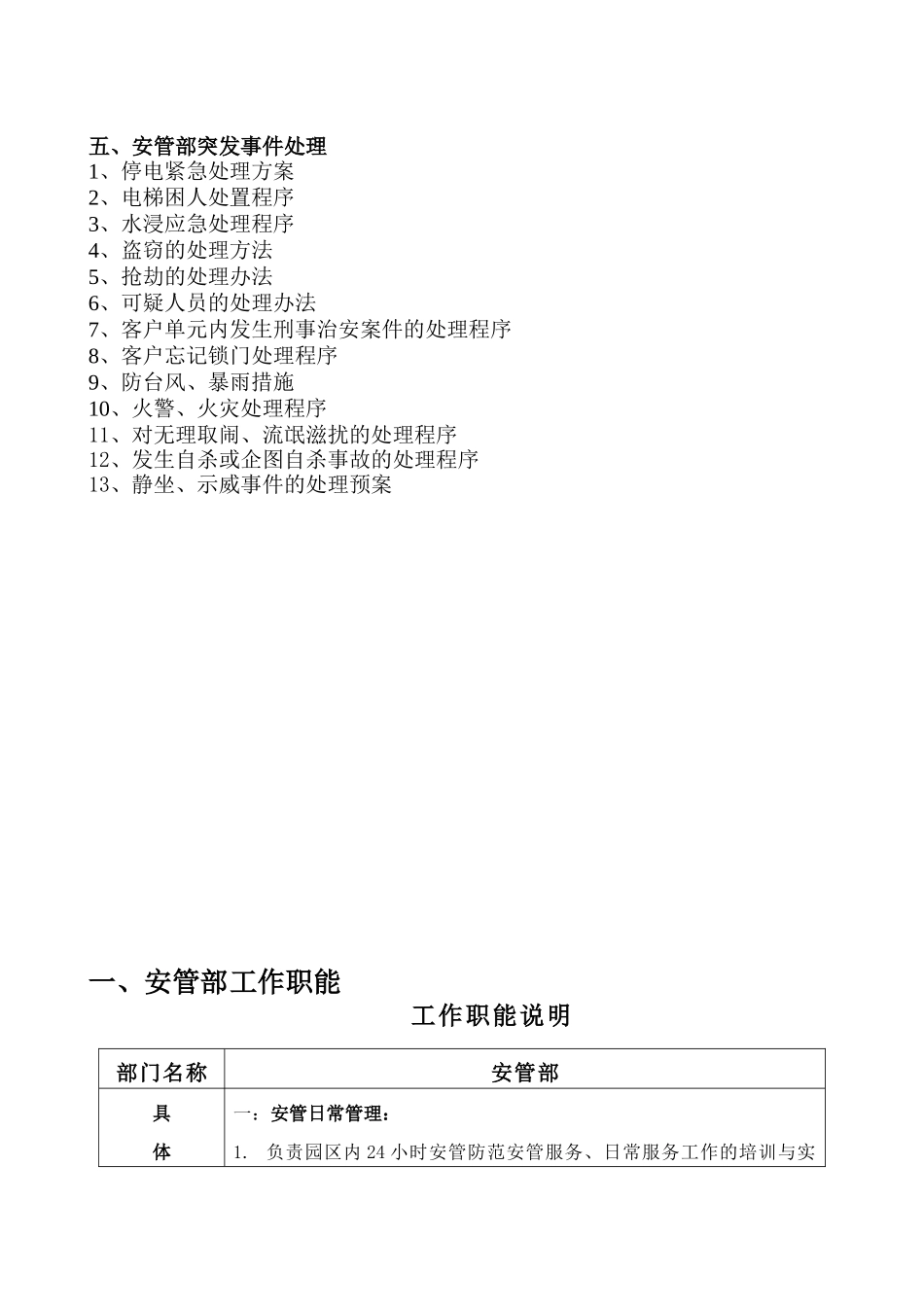 某创意产业园物业服务中心安管部运作手册_第3页