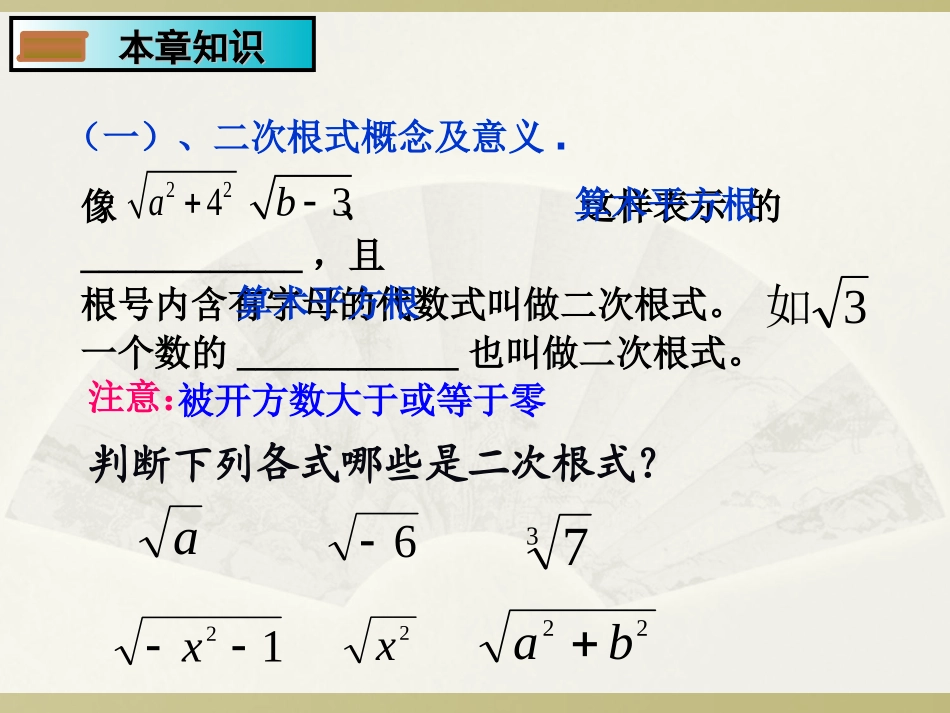 二次根式复习课课件_第2页