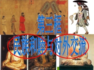 第三框民族和睦与对外交流