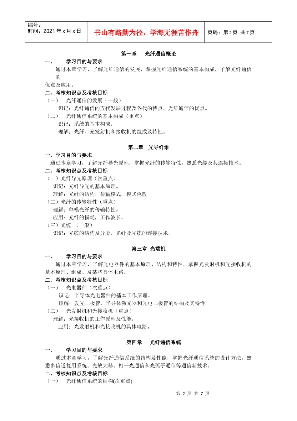 《通信技术》大纲_第2页