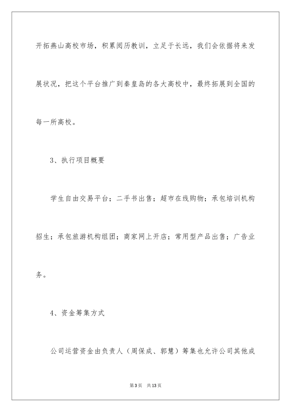 2024互联网创业计划书_第3页