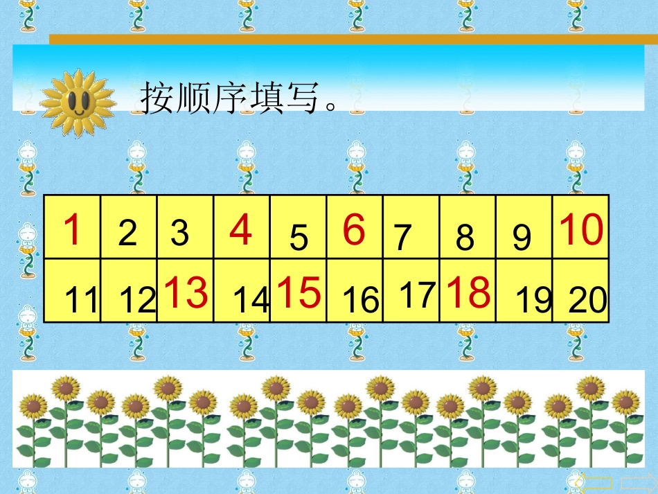 一年级数学下册数的顺序--大小课件_第1页