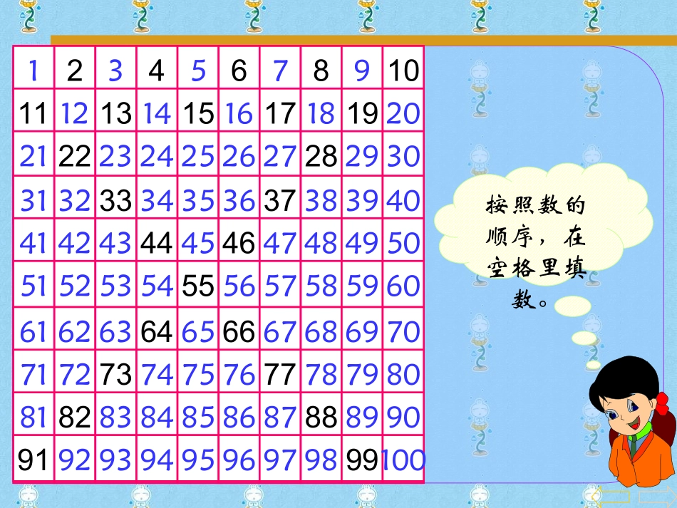 一年级数学下册数的顺序--大小课件_第3页