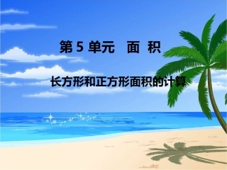 长方形、正方形的面积