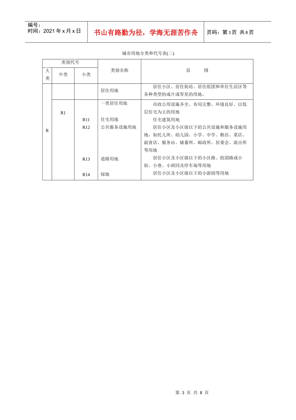 城市用地分类与规划建设用地标准_GBJ_137-90_第3页