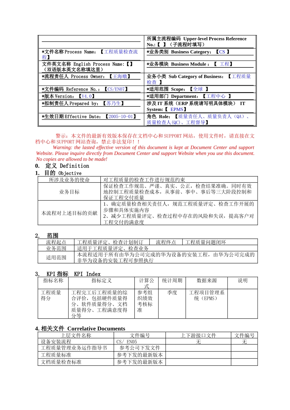 工程质量检查流程V40_第1页