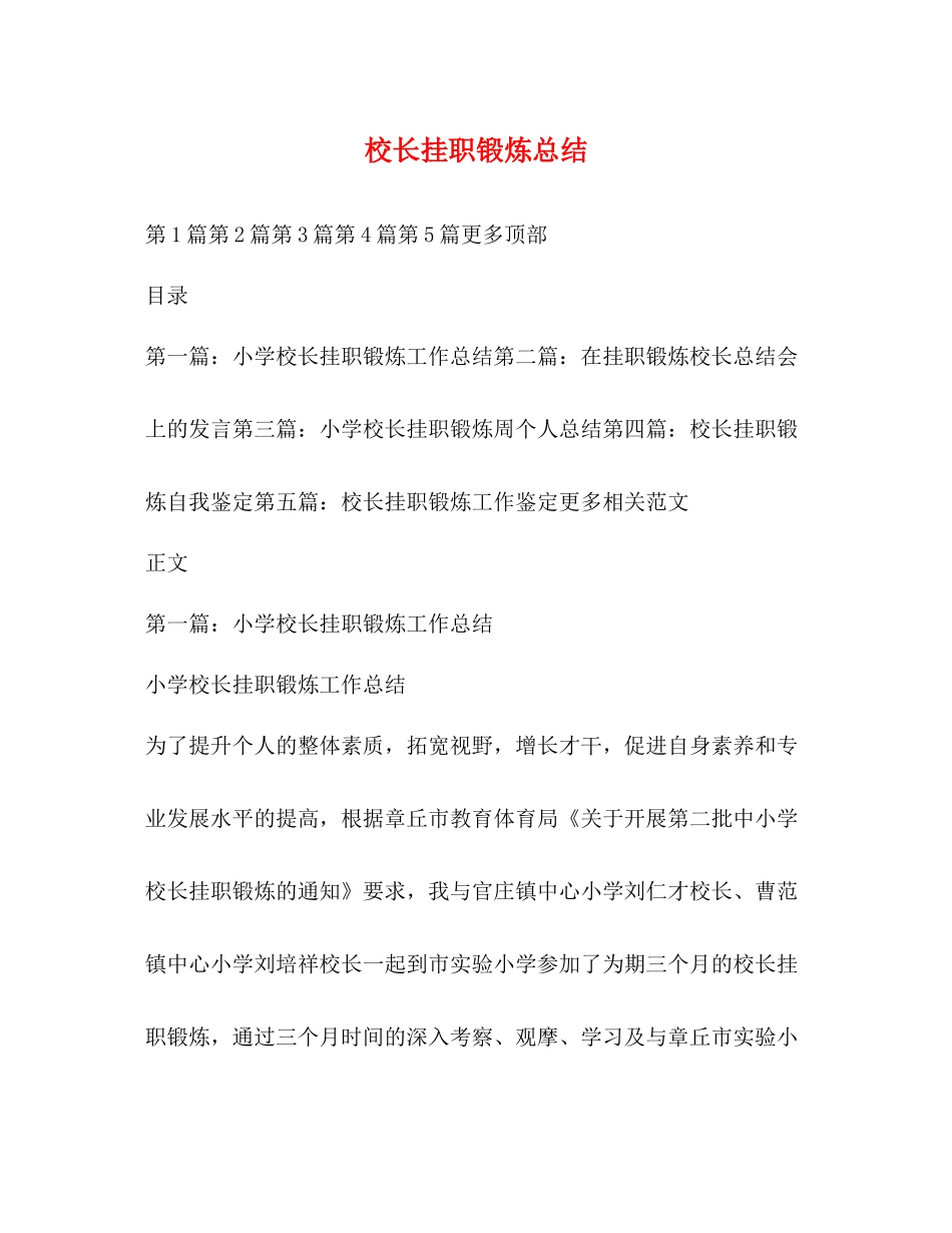 校长挂职锻炼总结_第1页