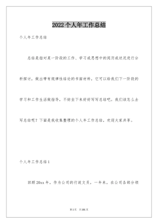 2024个人年工作总结_2