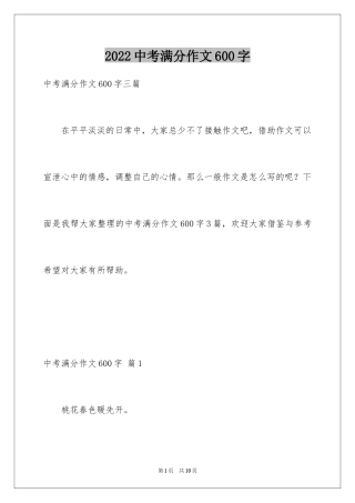 2024中考满分作文600字_3