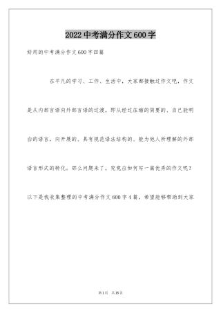 2024中考满分作文600字_25