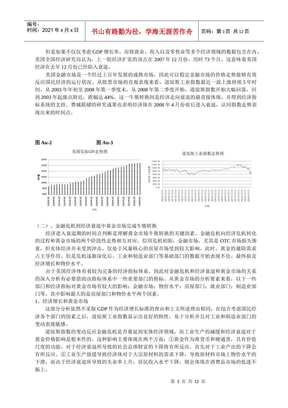 论基于金融危机的黄金市场分析_第3页