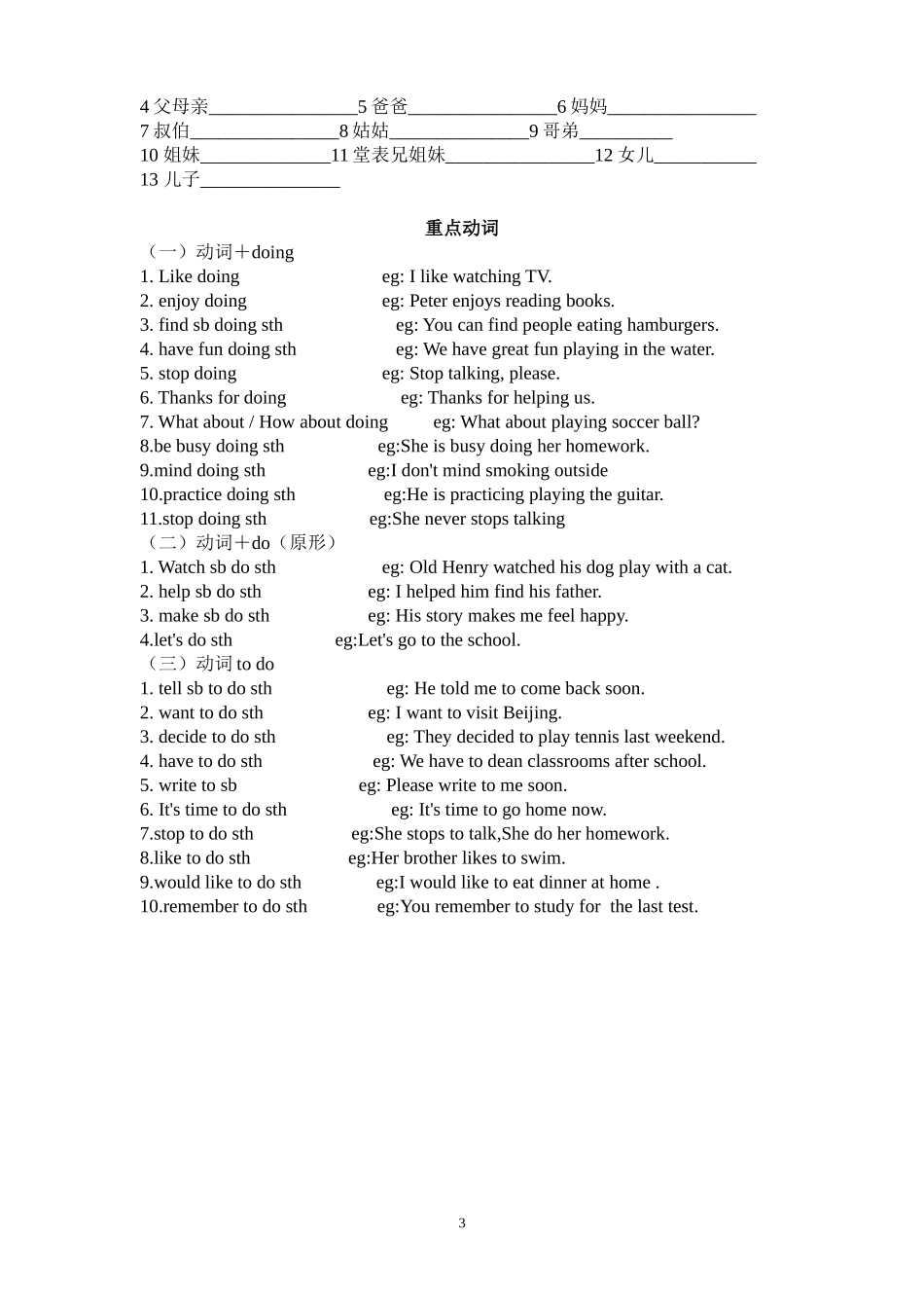 人教版英语七年级下册重点单词分类记忆-副本_第3页