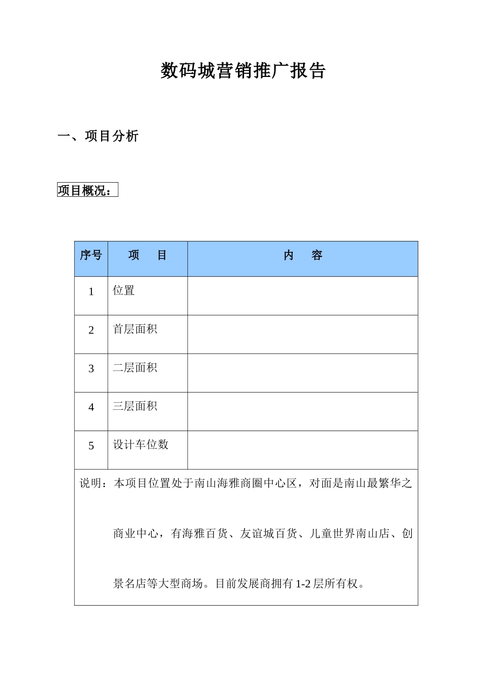 海典数码城营销推广报告(19doc)_第1页