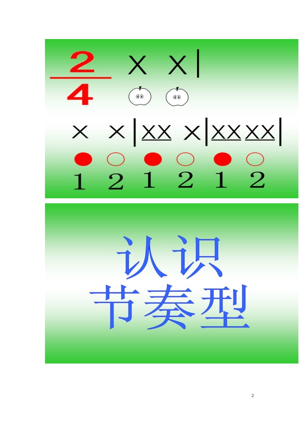 幼儿歌唱素养的培养之节奏练习（卡片）_第2页