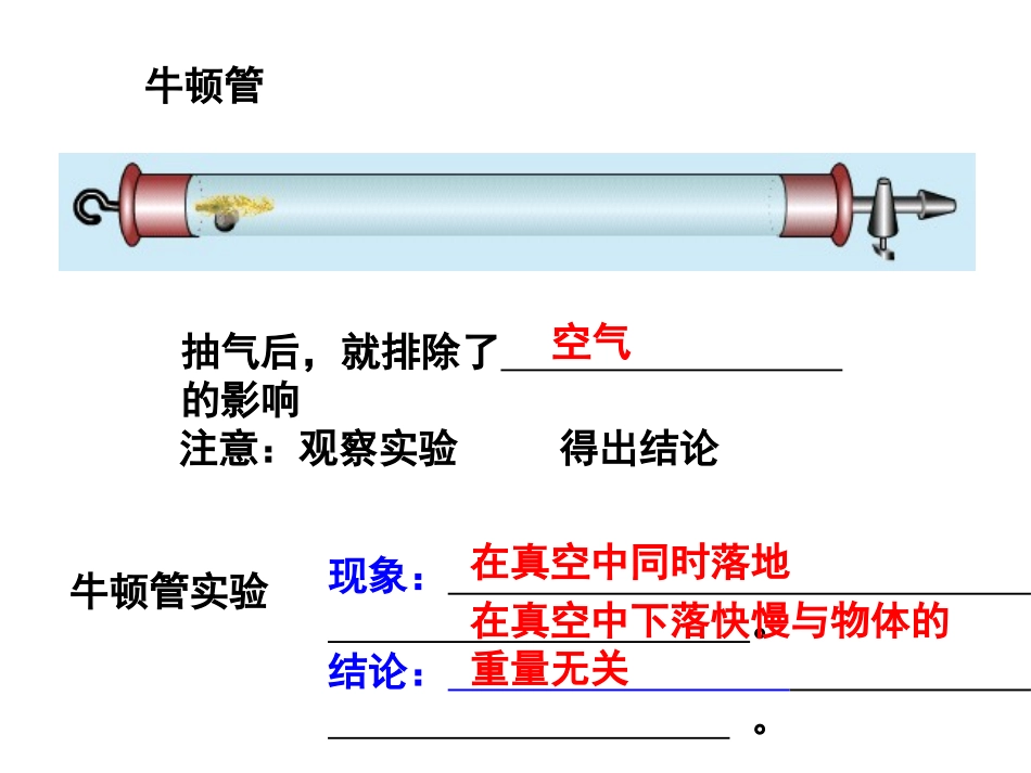 高一物理自由落体运动课件1_第2页