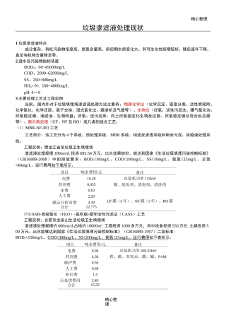 纳滤与垃圾渗滤液