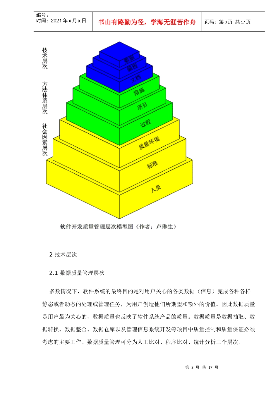 软件开发质量管理层次模型（doc 17)_第3页