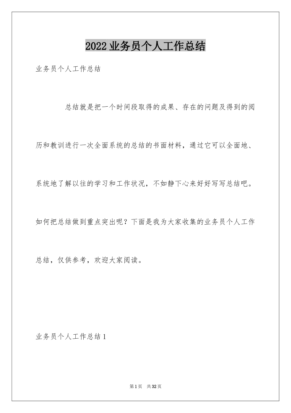 2024业务员个人工作总结_32_第1页