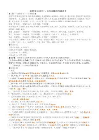 名著导读《水浒传》