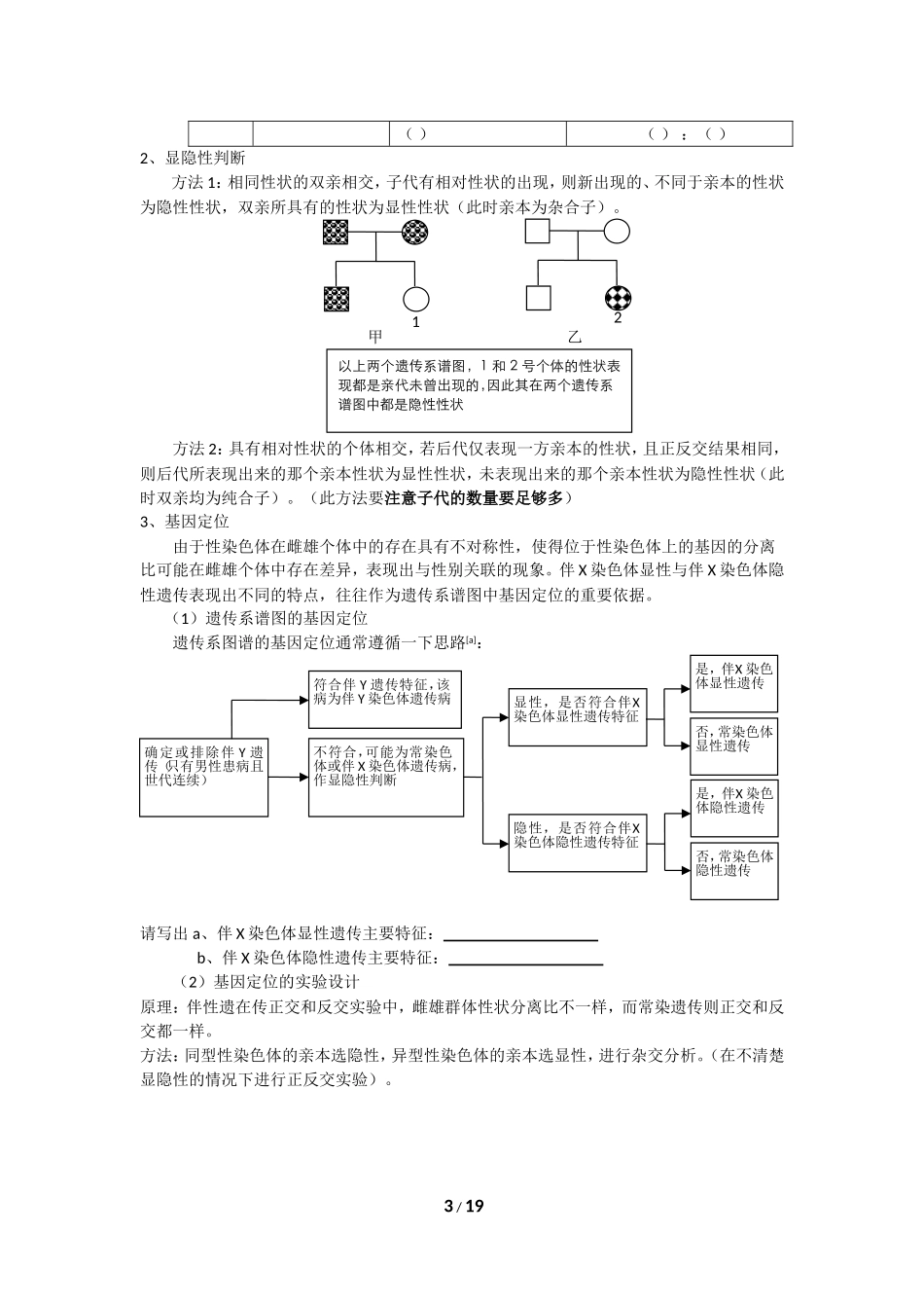 遗传解题规律总结_第3页
