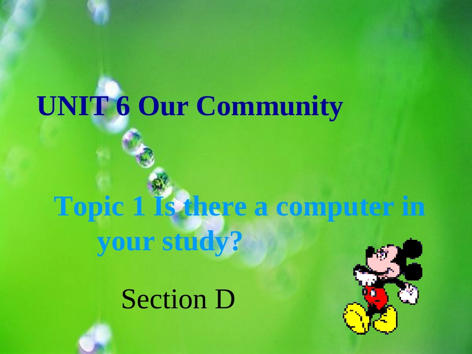 七年级英语下Unit6Topic1SectionD课件_第1页