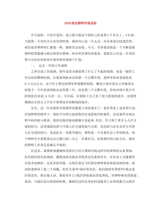 执业律师年底总结